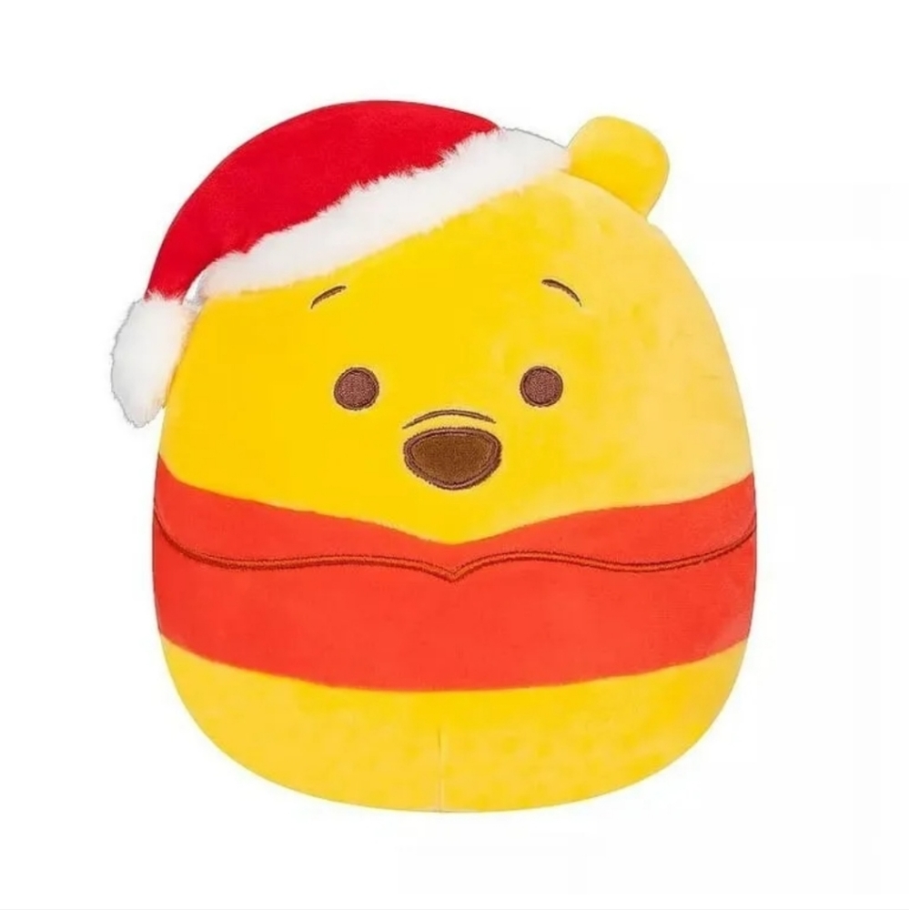 Squishmallows 12" Disney Winnie the Pooh Santa Hat Christmas Official Kellytoy